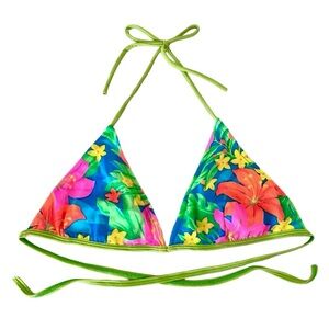 Vintage Neon Bikini Top